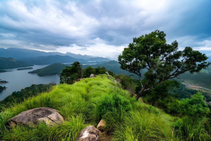 Knuckles range and Victoria reservoir