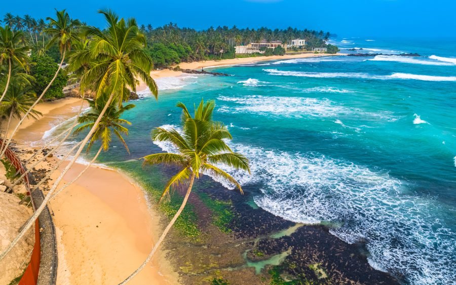Unawatuna bay on the south coast