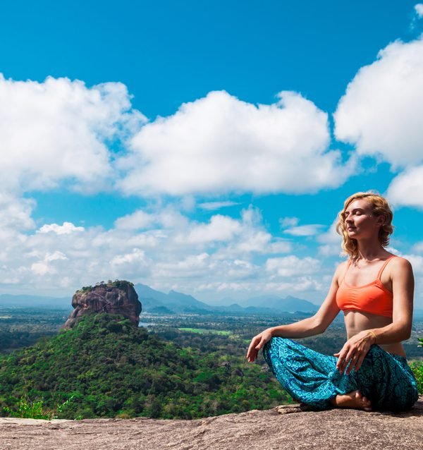 Yoga above the Cultural Triangle