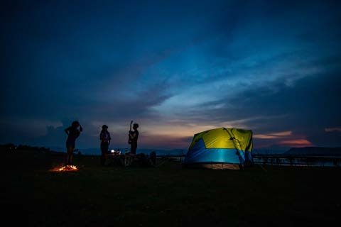 Safari camp under the stars